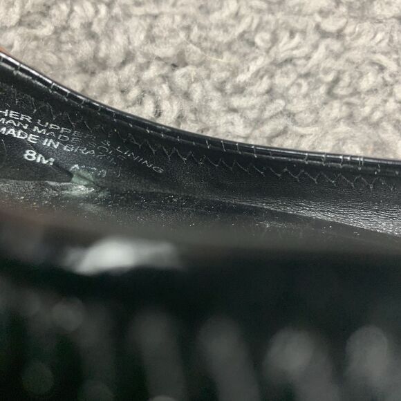 TORY BURCH Reva Ballerina Ballet Flats Black Patent Leather Size 8 M - Picture 8 of 8